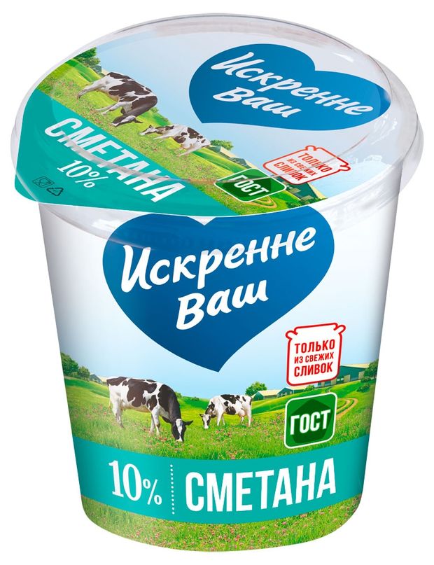 

Сметана Искренне ваш 10%