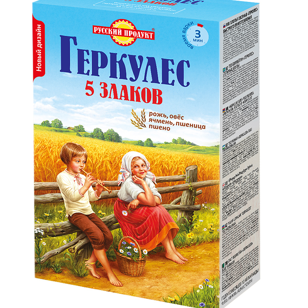 Каша овсяная Геркулес Русский продукт 5 Злаков