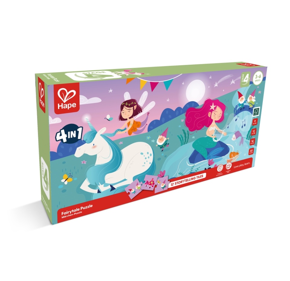 

Пазл «Сказочные персонажи 4 в 1» 3+, Наре, 69 элементов, Китай