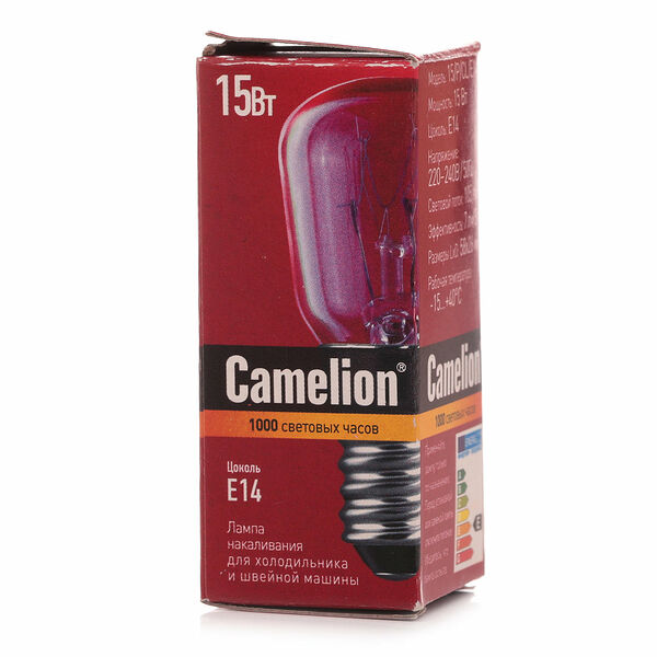 Лампа накаливания E14 15 Вт Camelion