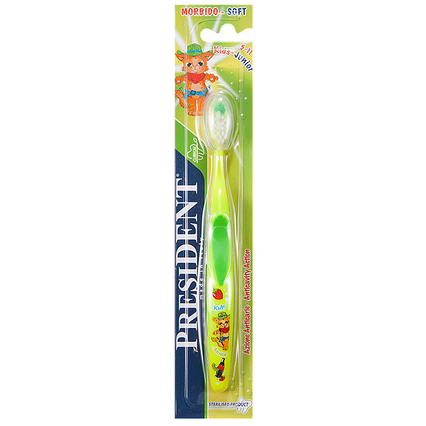 Зубная щетка President kids-junior мягкая