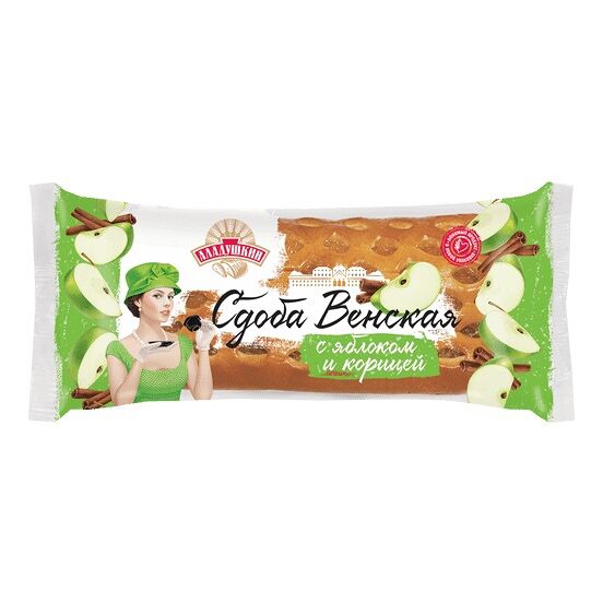 Сдоба Аладушкин Венская с яблоком и корицей