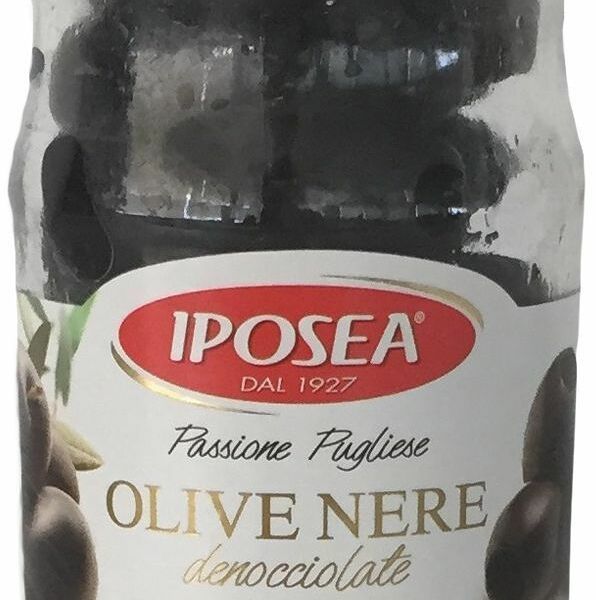 Оливки черные Iposea без косточек без жидкости