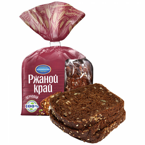 Хлеб Ржаной край Коломенское зерновой в нарезке