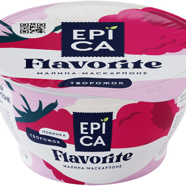 EPICA Flavorite Десерт творожный малина/маскарпоне 7,7% пл/ст