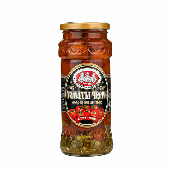 Томаты Скатерть-Самобранка 580мл/550гр Черри Маринованные ст/б