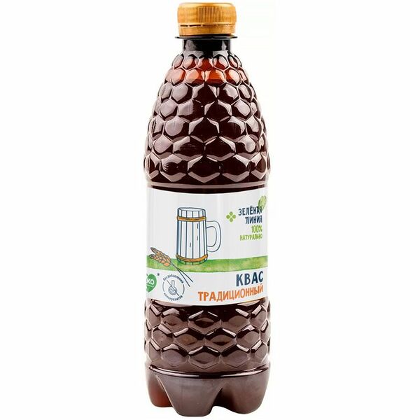 Квас Традиционный Зелёная Линия, 500мл