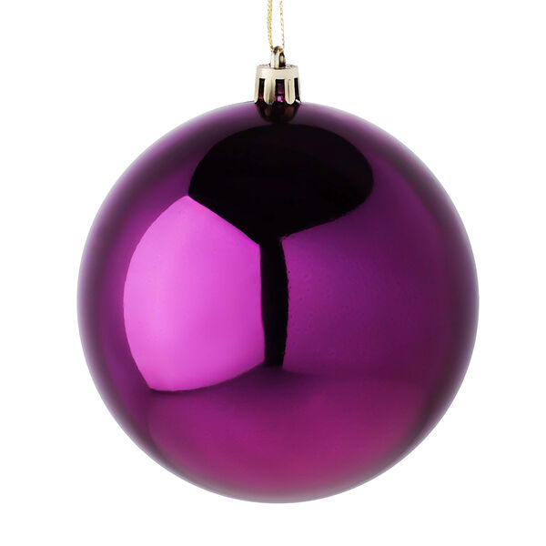 СНОУ БУМ Шар 10 см пластик, маджента