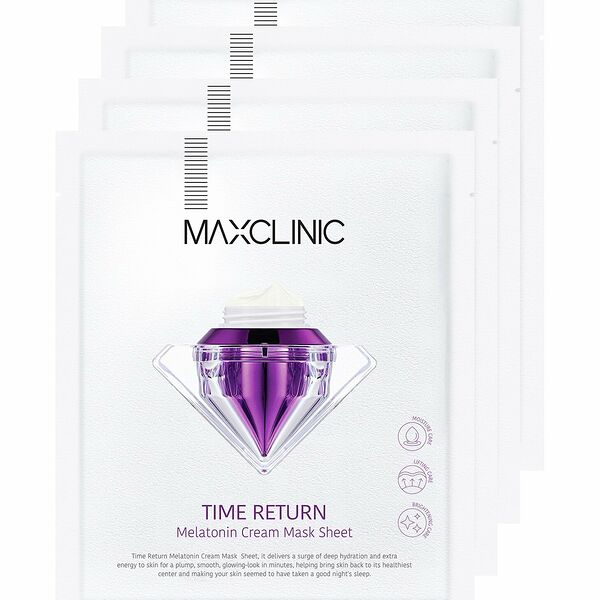 MAXCLINIC Time Return Melatonin Cream Mask Маска для лица с мелатонином, 4x28 мл