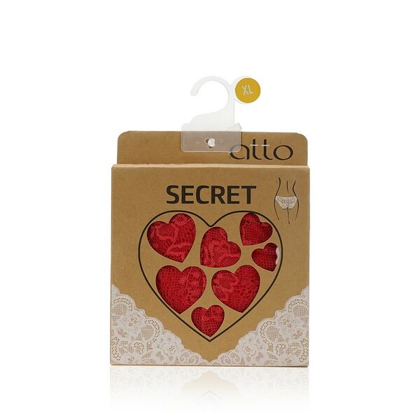 Женские трусы - бразилиана Atto Secret , Малиновый , XL