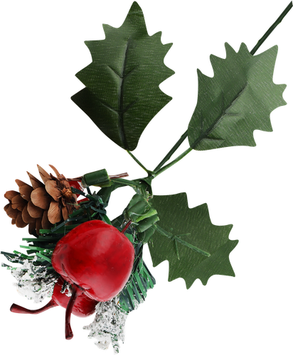 

Елочное украшение Homeclub Букет с ягодами новогоднее 12 см