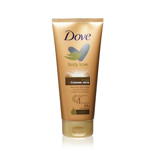 Лосьон для тела с эффектом автозагара Dove Body Love Уход + Сияние лета, 200 мл