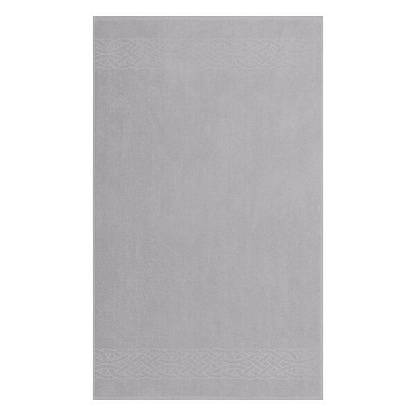 Полотенце махровое ДМ-Текстиль Tales, светло-серый, хлопок, 90х150 см