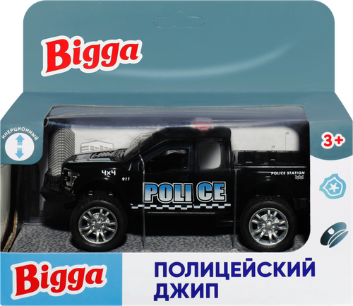 

Игрушка BIGGA Полицейский джип инерционный, 1:32, Арт. ZH262488