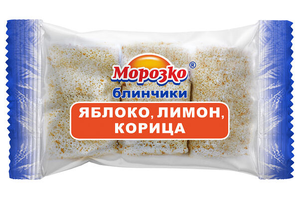 Блинчики Морозко Яблоко лимон и корица замороженные