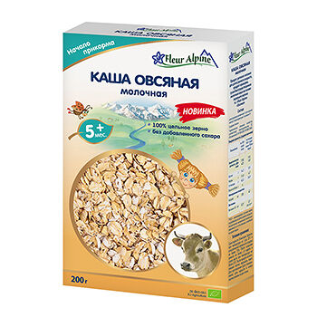 Каша молочная детская Fleur Alpine Овсяная с 5 месяцев, 200г