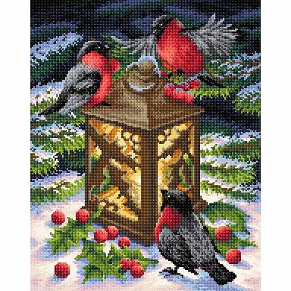 МС-019 Алмазная мозаика 'Тепло зимы'38*48см Brilliart