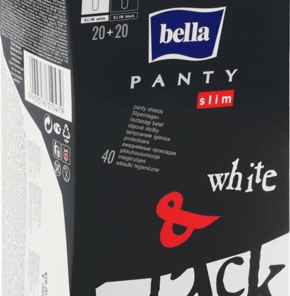 Прокладки ежедневные Bella Panty slim Black & white, 40 шт.