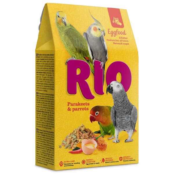 RIO Яичный корм для средних и крупных попугаев Злаковое ассорти