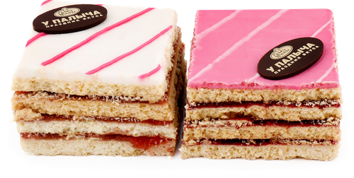 

Пирожное У Палыча Тет-а-тет с вишней и клубникой 2x135 г