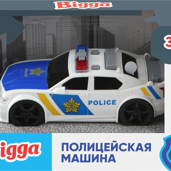 Игрушка инерционная BIGGA Полицейская машина со световыми и звуковыми эффектами
