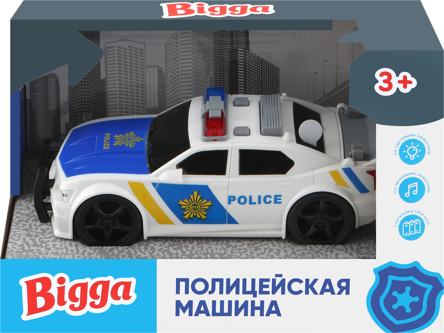 

Игрушка инерционная BIGGA Полицейская машина со световыми и звуковыми эффектами