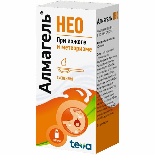 Алмагель Нео суспензия 170 мл