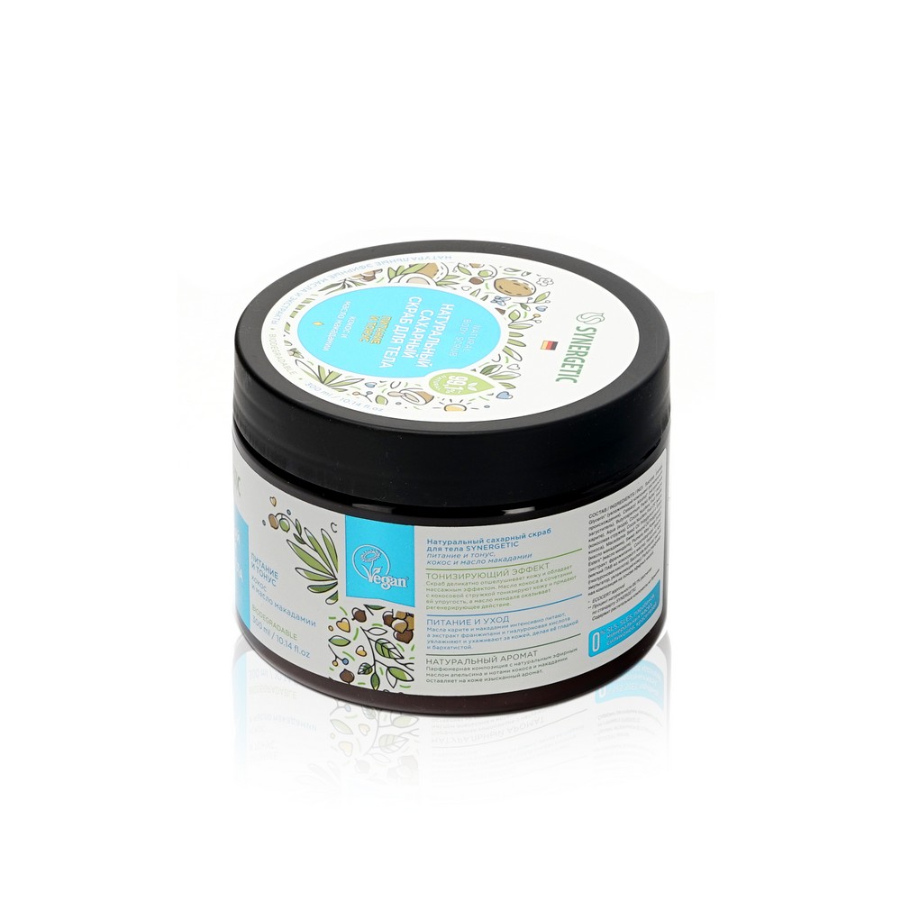 

Скраб для тела Synergetic Питание и тонус Кокос и масло макадамии 300 мл