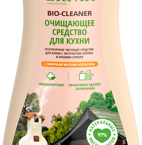 Чистящее средство для кухни с эфиным маслом апельсина, Bio Mio 500 мл