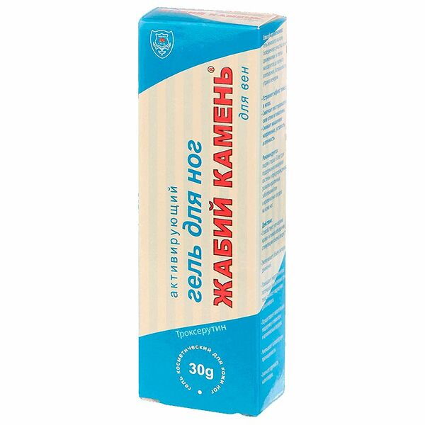 Гель для вен Жабий камень активирующий с глюкозамином и троксерутином 30 г 