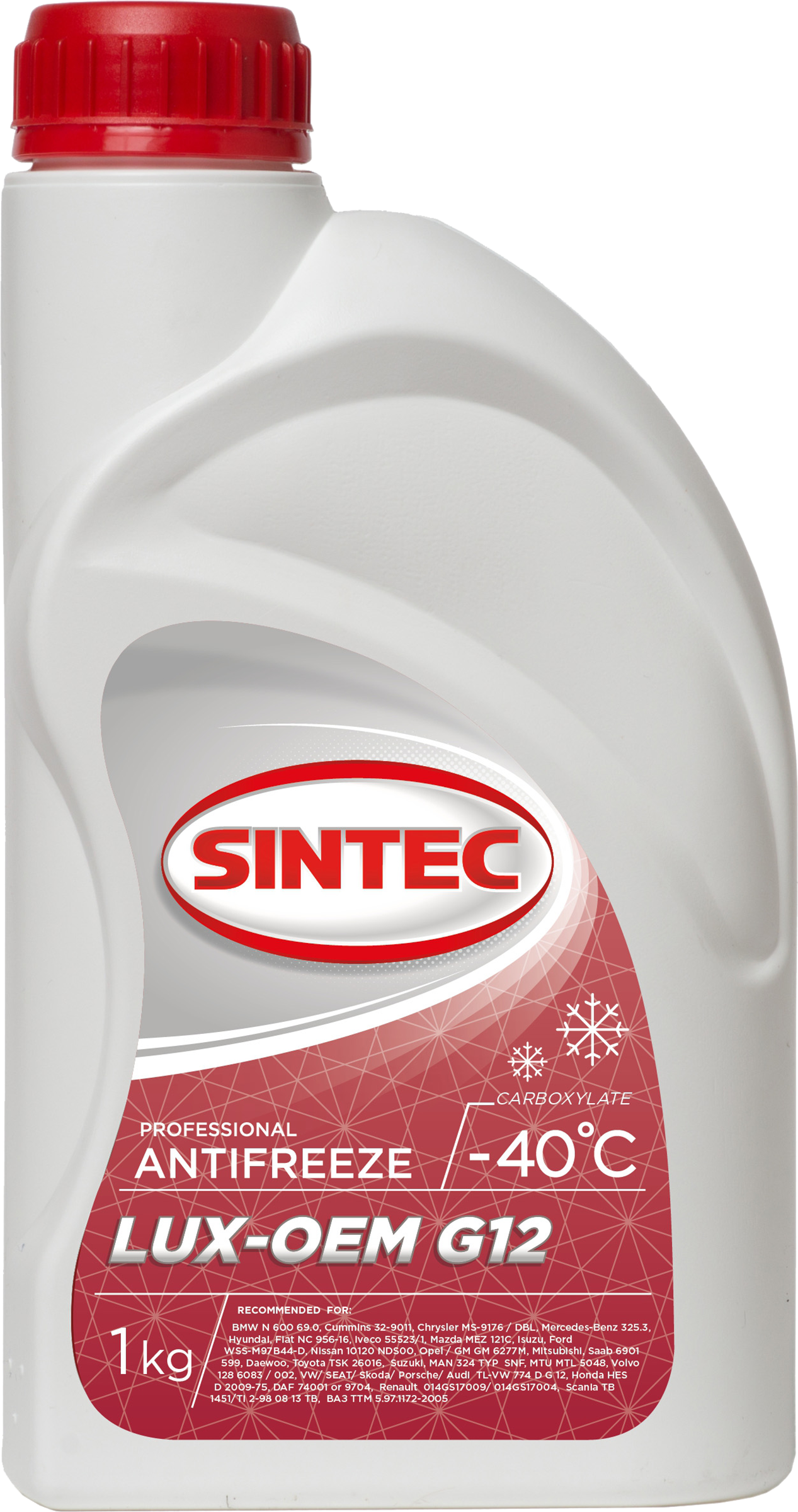 

Антифриз SINTEC Antifreeze luxe G12+, 1кг