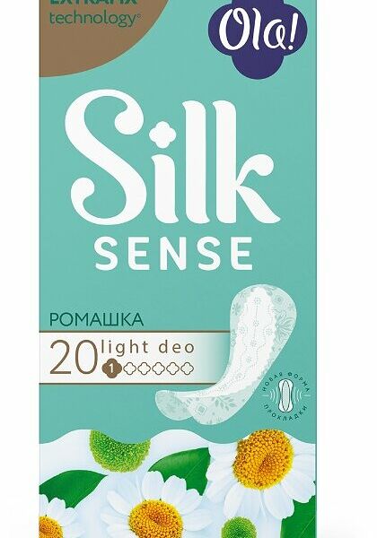 Прокладки ежедневные Ola Light Silk sense ромашка, 20 шт.