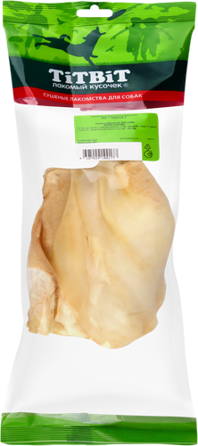 

Лакомство для собак Titbit ухо говяжье 2 шт. 60 г
