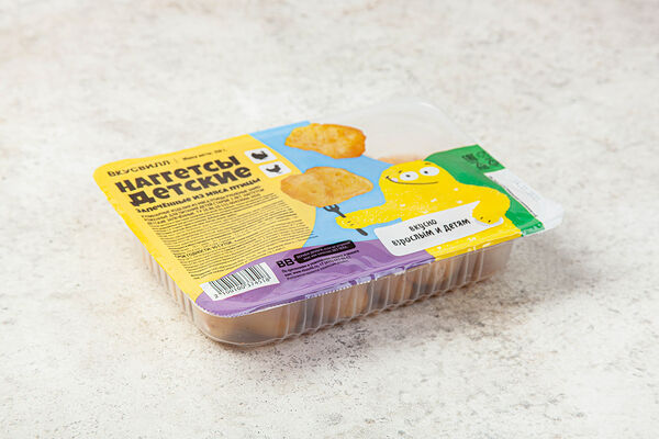 Наггетсы запеченные детские из мяса птицы, зам.(Продукт замороженный)