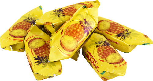 Конфеты Славянка Ананасная долина вафельные глазированные вес до 250г