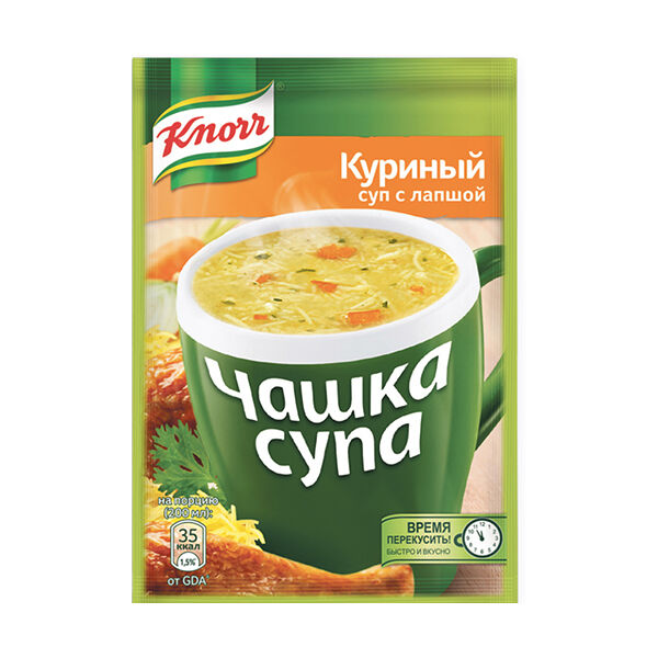 Суп Knorr Чашка супа куриный с лапшой