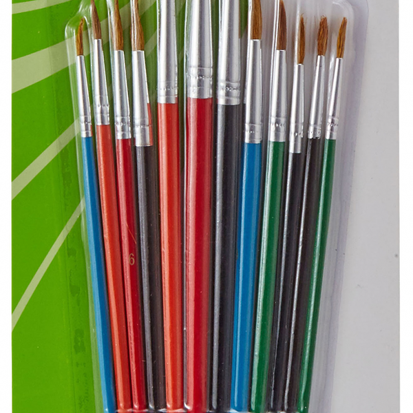 Кисти АШАН Красная птица пони, 12 шт