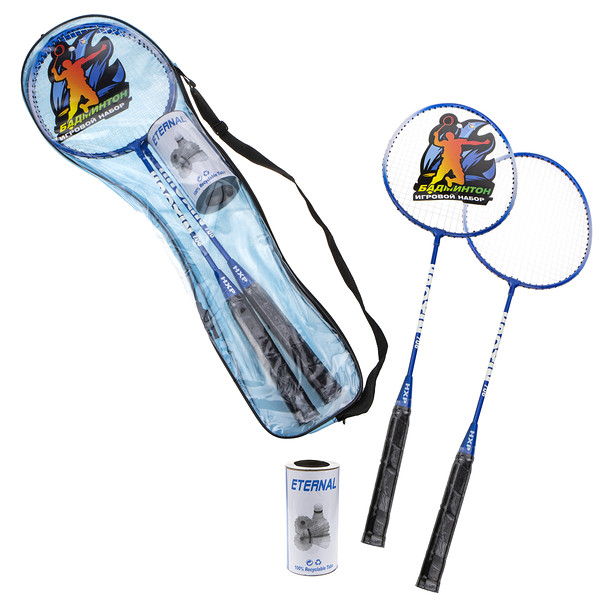 Бадминтон 1Toy c двумя ракетками и воланами