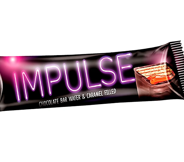 Вафли KDV Impulse с мягкой карамелью в глазури
