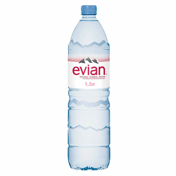 Вода минеральная Evian негазированная 1.5 л