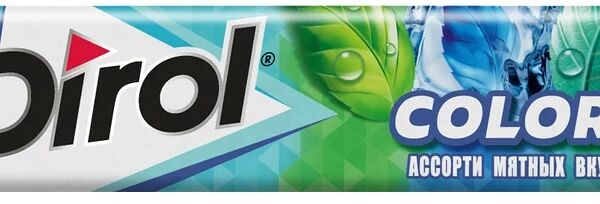 Жевательная резинка Dirol Colors XXL Ассорти мятных вкусов