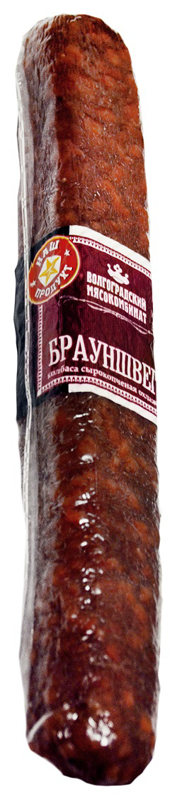 

Колбаса Волгоградский мясокомбинат Брауншвегер сырокопченая, вес