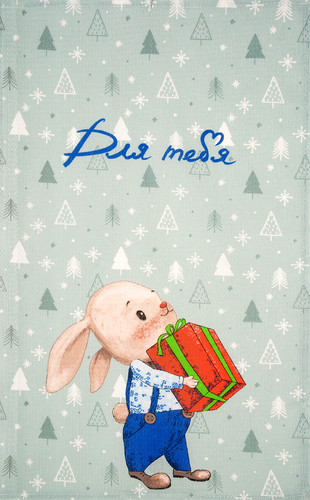 

Полотенце вафельное GUTEN MORGEN Bunny 35х60см, в ассортименте