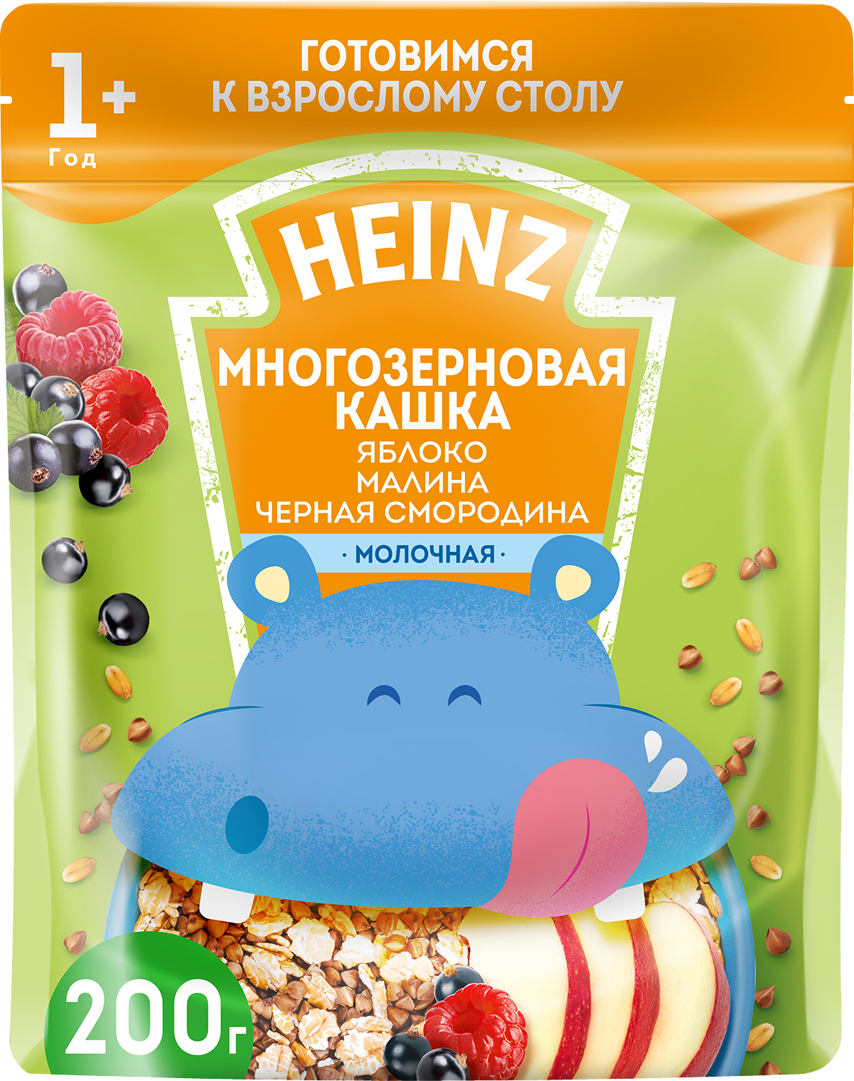 

Каша Heinz Я Большой многозерновая мол яблоко малина смородина