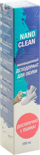 

Дезодорант для обуви NANOCLEAN инновационный, 100мл