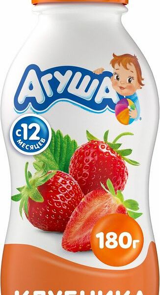 Ряженка Агуша Клубника с 12 месяцев 2,9%