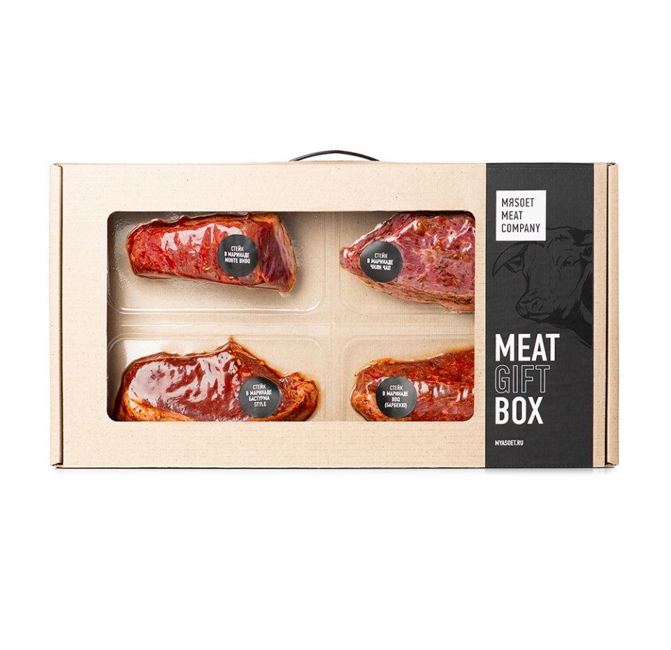 

Набор говяжьих стейков в маринаде, Мяsoet Meat Company