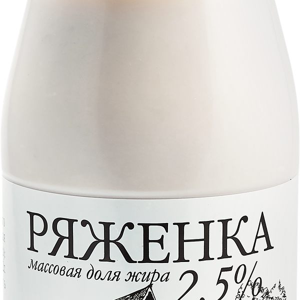 Ряженка КРАСМОЛ 2,5% ГОСТ, без змж