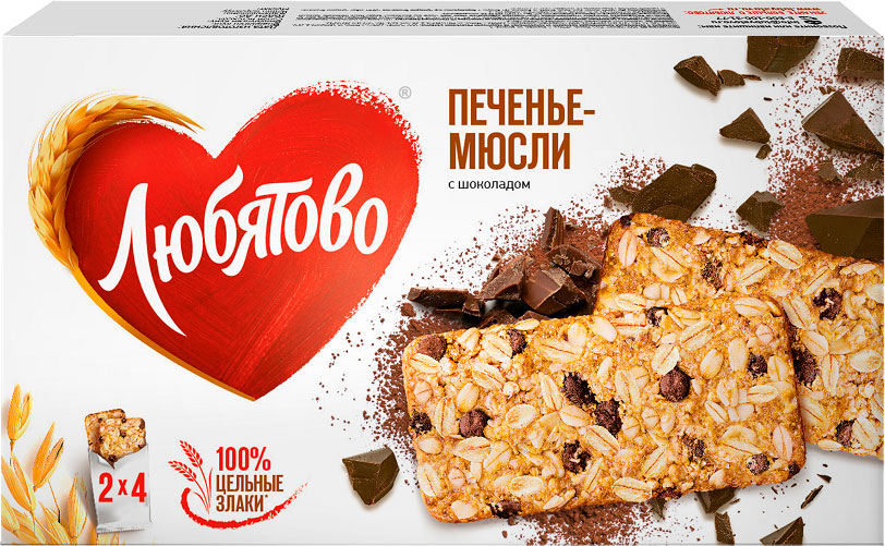 

Печенье Любятово Мюсли с шоколадом