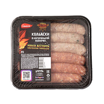 Колбаски для гриля Самсон Мини ассорти Тирольские и Мюнхенские охлажденные